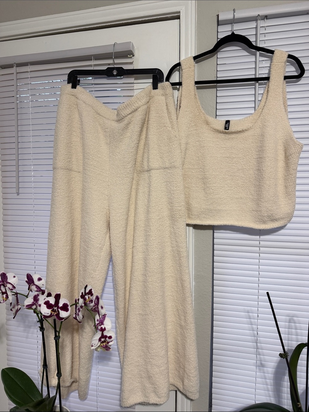 Torrid Cozy Cream Bouclé Tank & Wide-Leg Pants Set
